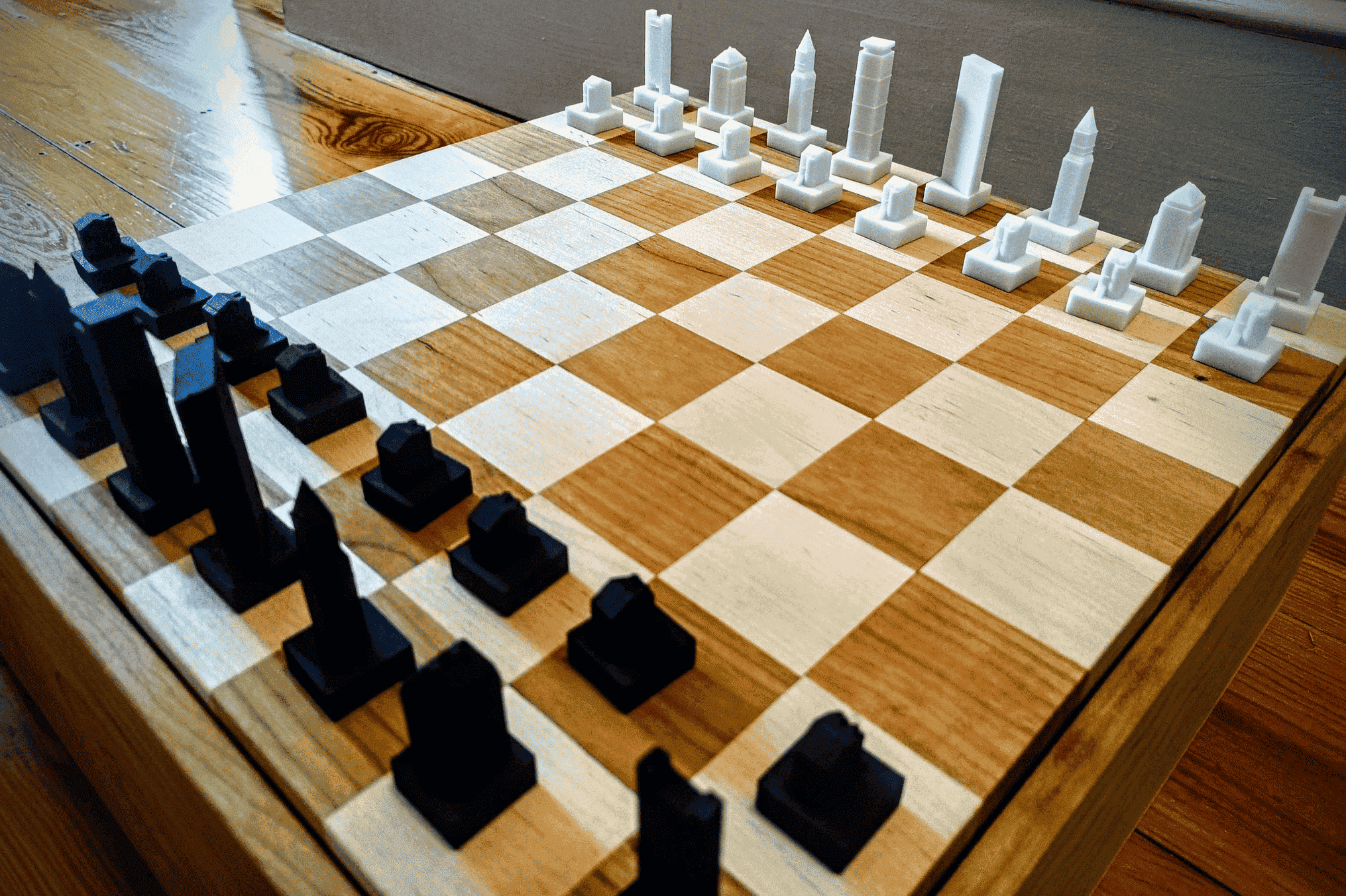 chess boston by roger_3d printed chess set_1